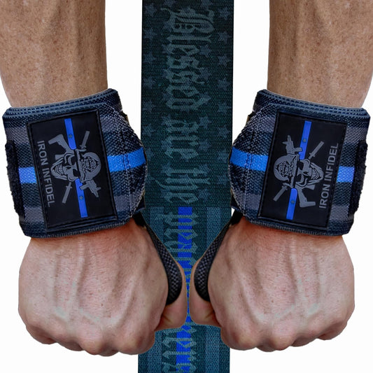 Weightlifting Wrist Wraps - 24" Extra Stiff Heavy Duty, Wrist Support for Gym Workouts, Crossfit, Weights, Powerlifting, Fitness, Exercise, Olympic Lifts, Bench Press