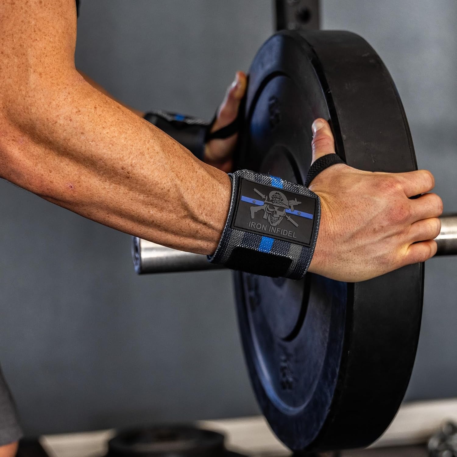 Weightlifting Wrist Wraps - 24" Extra Stiff Heavy Duty, Wrist Support for Gym Workouts, Crossfit, Weights, Powerlifting, Fitness, Exercise, Olympic Lifts, Bench Press